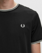 Fred Perry TWINTIPPEDT-SHIRT Black Mens Shortsleefe