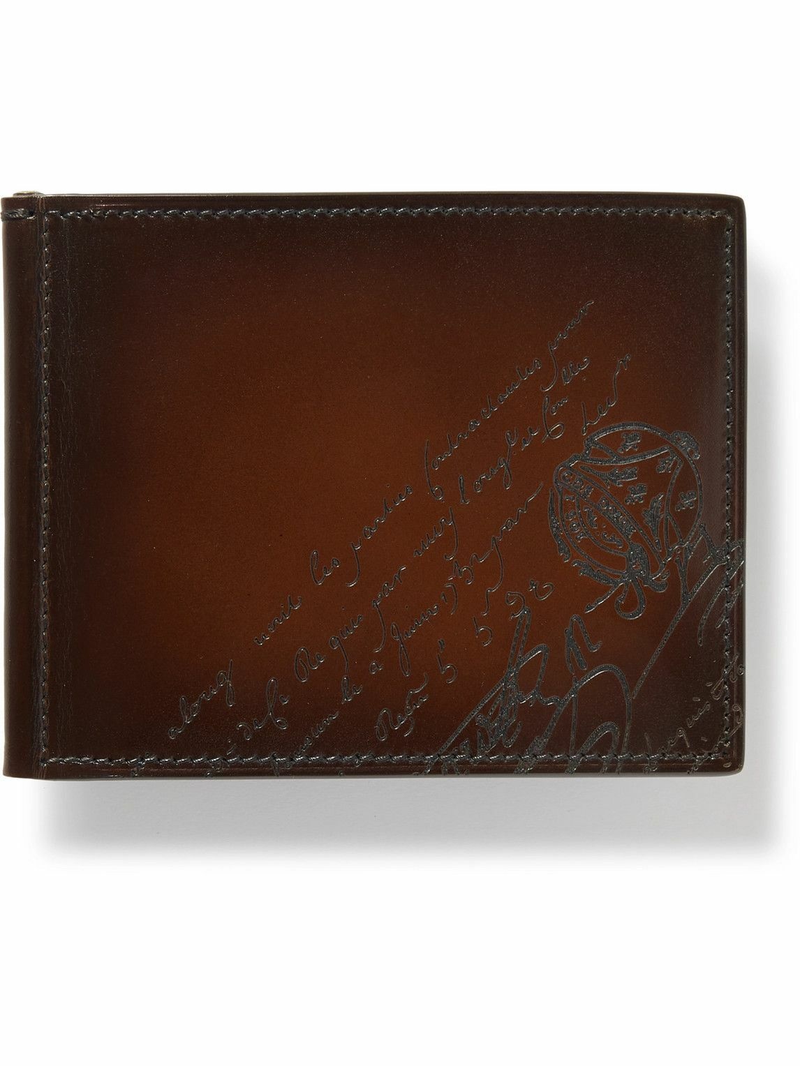 Berluti - Leather Billfold Wallet - Men - Brown Berluti