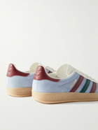 adidas Originals - Gazelle Leather-Trimmed Suede Sneakers - Blue