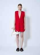 Sportmax Plunge Mini Dress With Belt