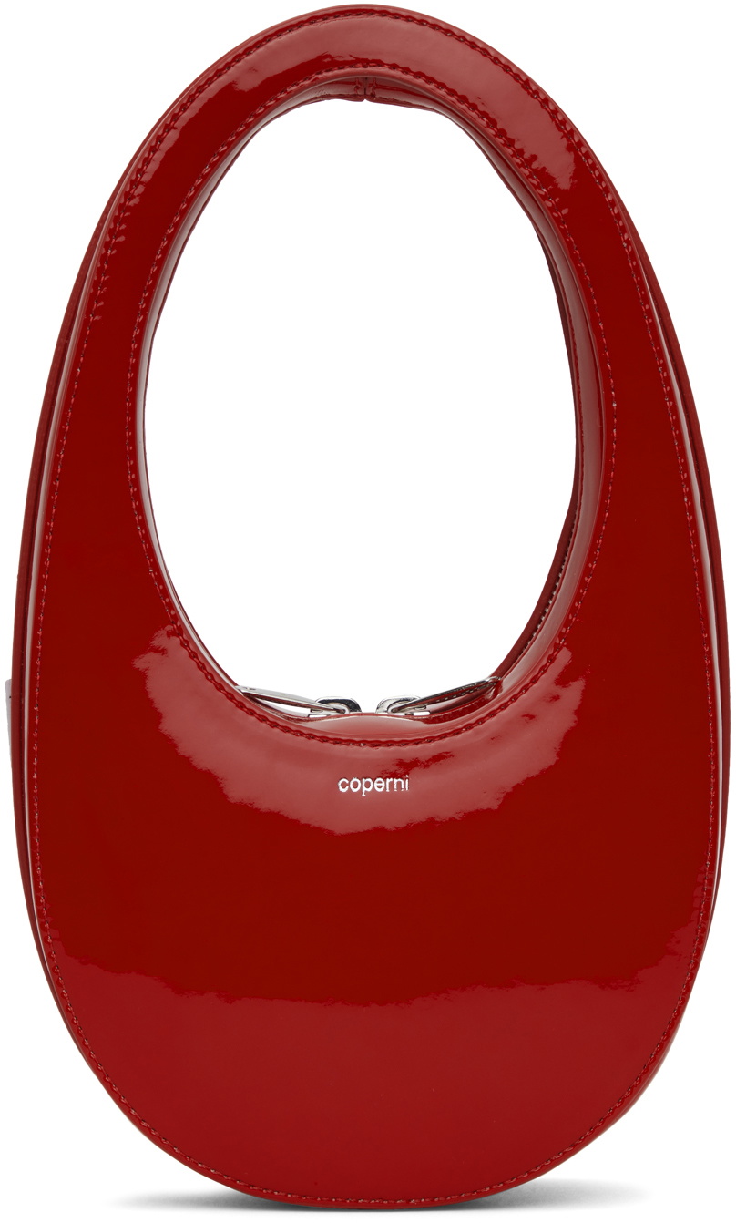 トートバッグ Coperni FW24 GLOSS SMALL SOUND SWIPE BAG (BA72BISF6002 RED) Coperni - RED GLOSS MINI SWIPE BAG – LE LABO STORE
