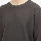 Les Tien Men's Heavyweight Crop Crew Sweat in Vintage Black