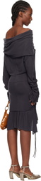 KNWLS Gray MG-Petrol Minidress