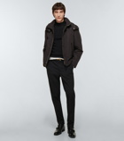 Tom Ford - Leather-trimmed parka