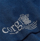 Kingsman - Corgi Colour-Block Cotton-Blend Socks - Blue