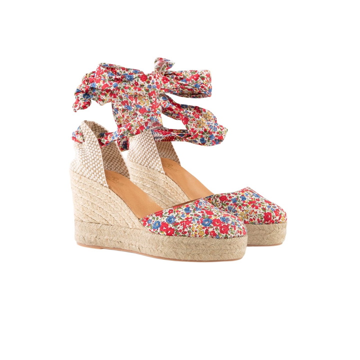 Photo: MC2 Saint Barth Espadrillas With High Wedge And Ankle Lace