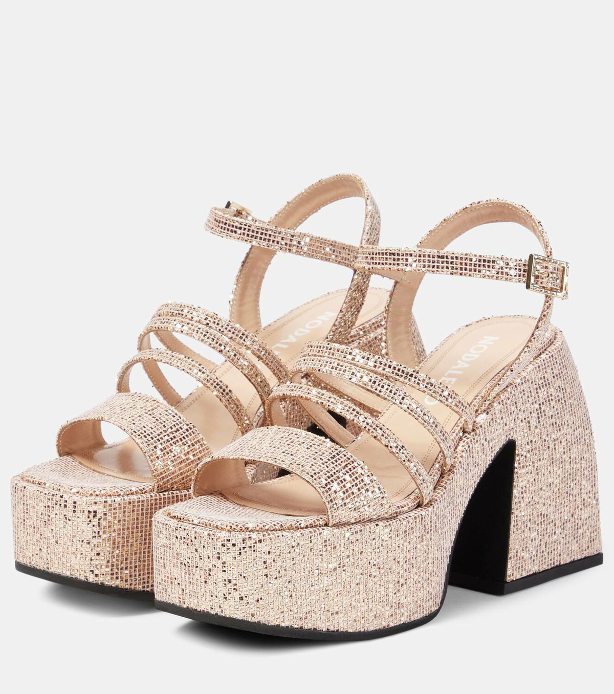 サンダル・ミュール Nodaleto Satin Pink Bulla Chibi Sandals Nodaleto Satin Pink Bulla Chibi Sandals in Pink | THE LIST
