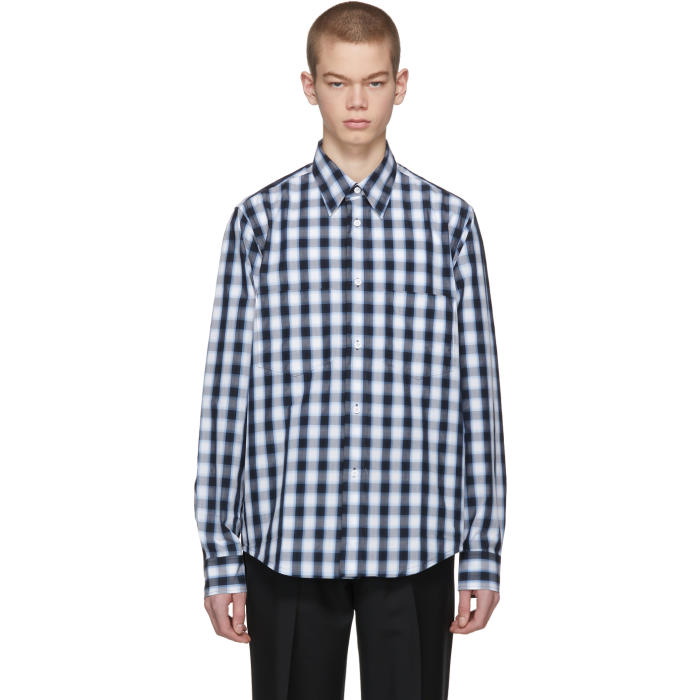 Photo: Acne Studios Navy and White Lincal Shirt