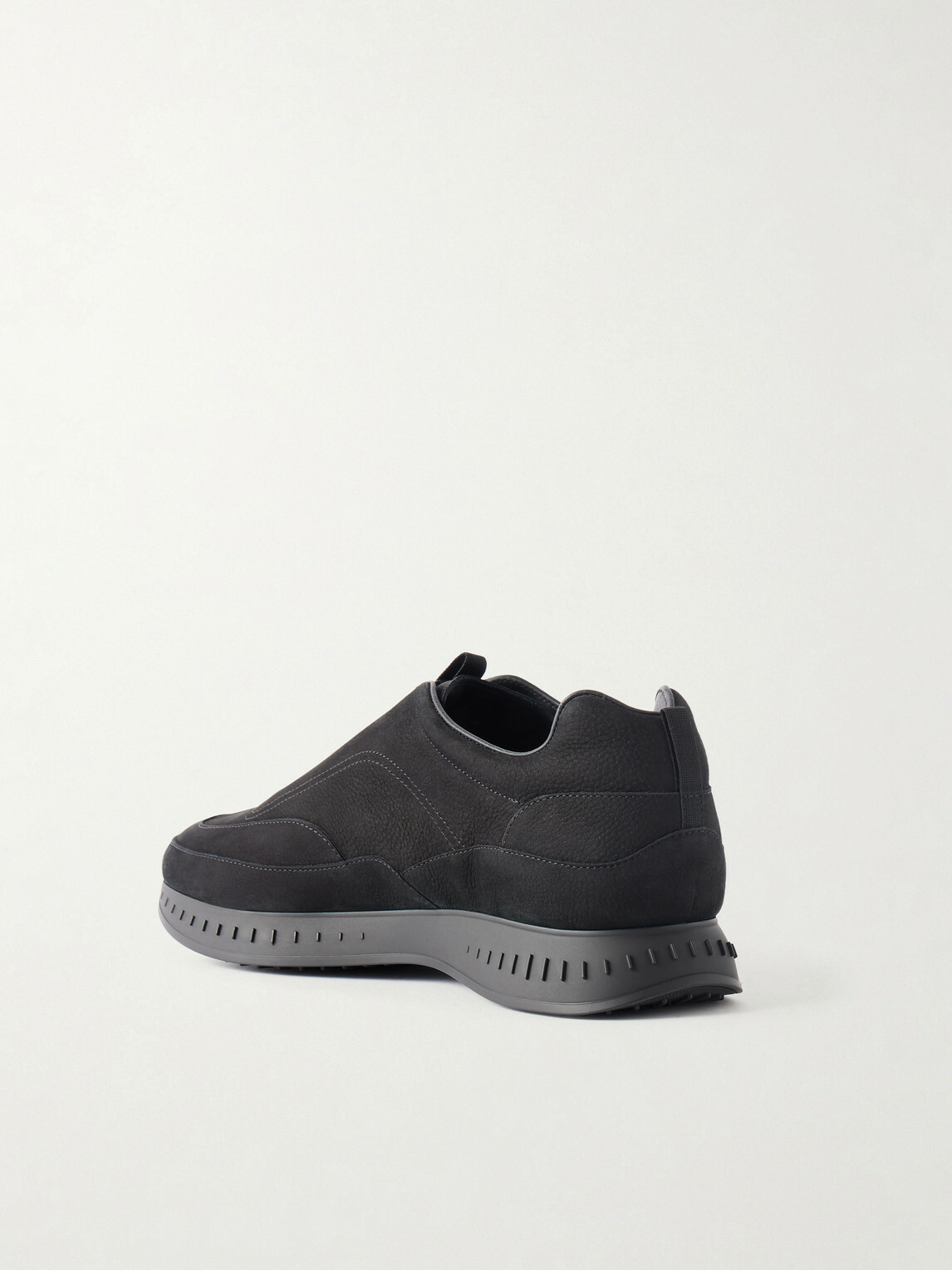 John Lobb - Elastic Stream Nubuck Sneakers - Black