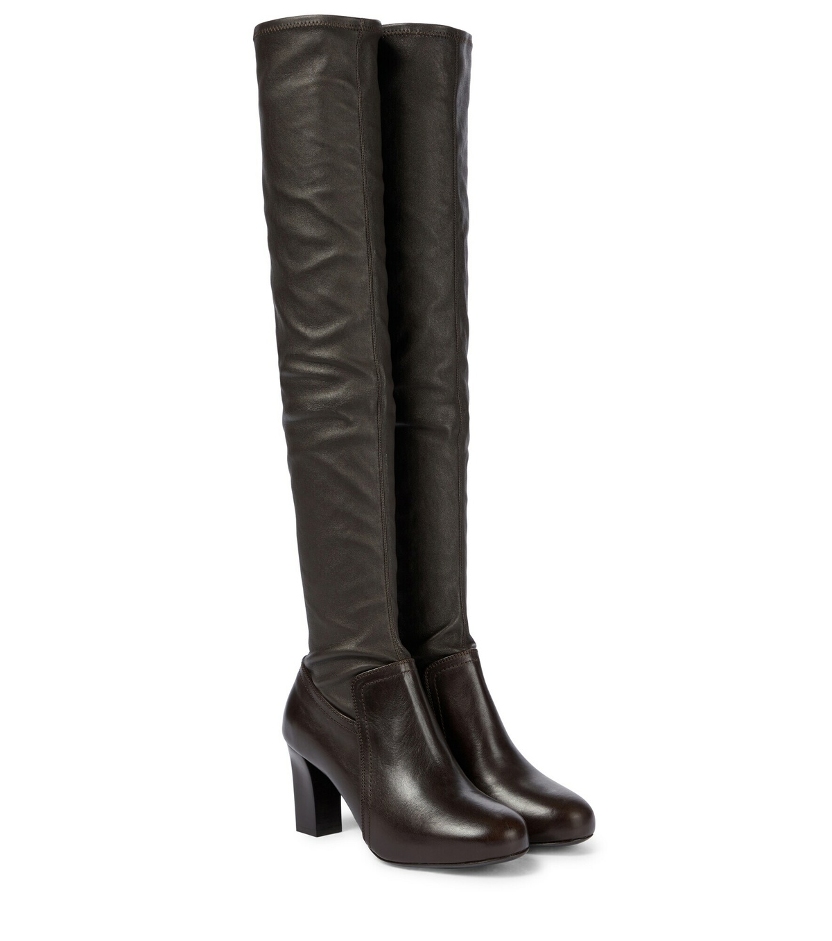 Lemaire - Stretch-leather over-the-knee boots Lemaire