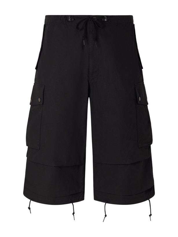 Photo: Needles - Field Straight-Leg Cotton-Ripstop Shorts - Black