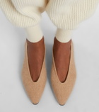 Loro Piana Rebecca herringbone ballet flats