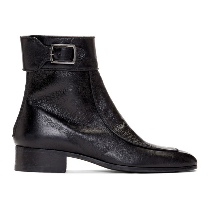 Photo: Saint Laurent Black Miles 30 Age Boots