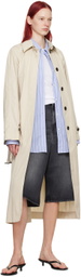 Teurn Studios Beige Belted Trench Coat