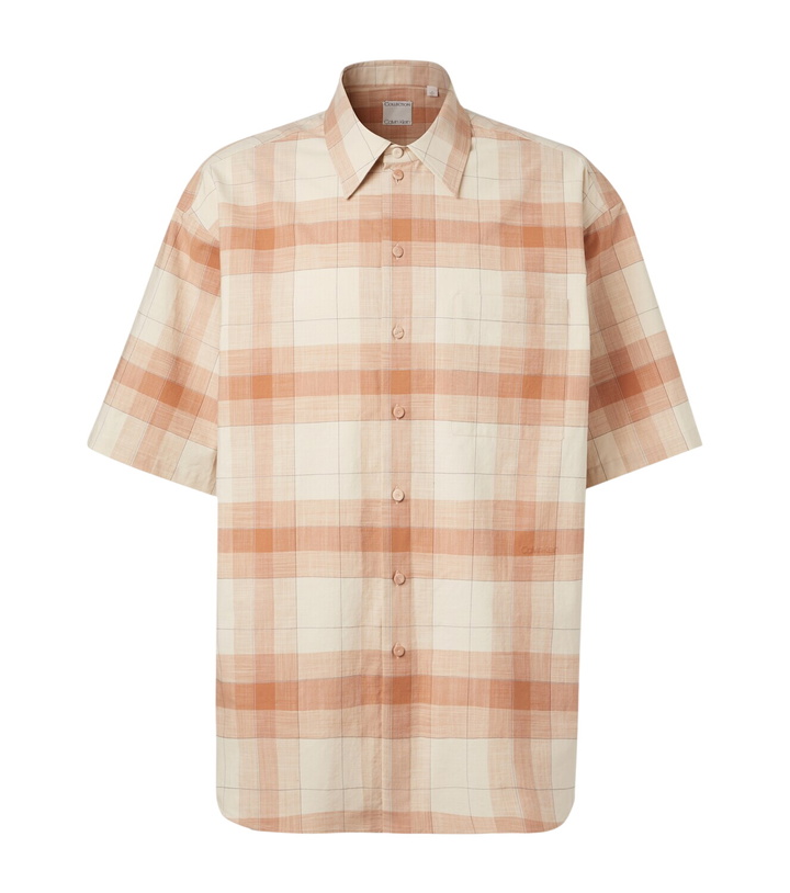 Photo: Calvin Klein Collection Tommy checked oversized cotton bowling shirt