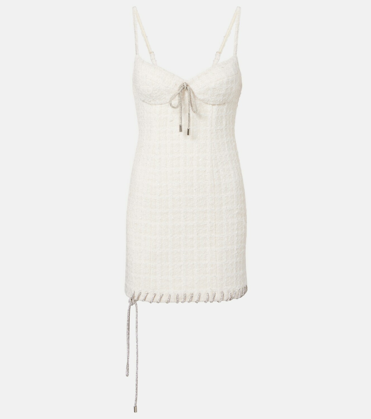 Area Embellished tweed minidress