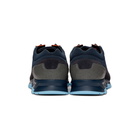 Lanvin Navy and Grey Mesh Cross Trainer Sneakers