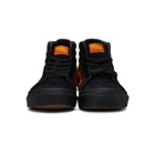 Vans Black and Orange WTAPS Edition Flame OG Sk8-Hi LX Sneakers