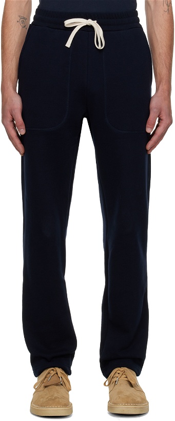 Photo: NORSE PROJECTS Navy Falun Classic Lounge Pants