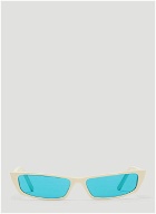 Bold Frame Agar Sunglasses in White