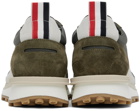 Thom Browne Khaki Alumni Sneakers