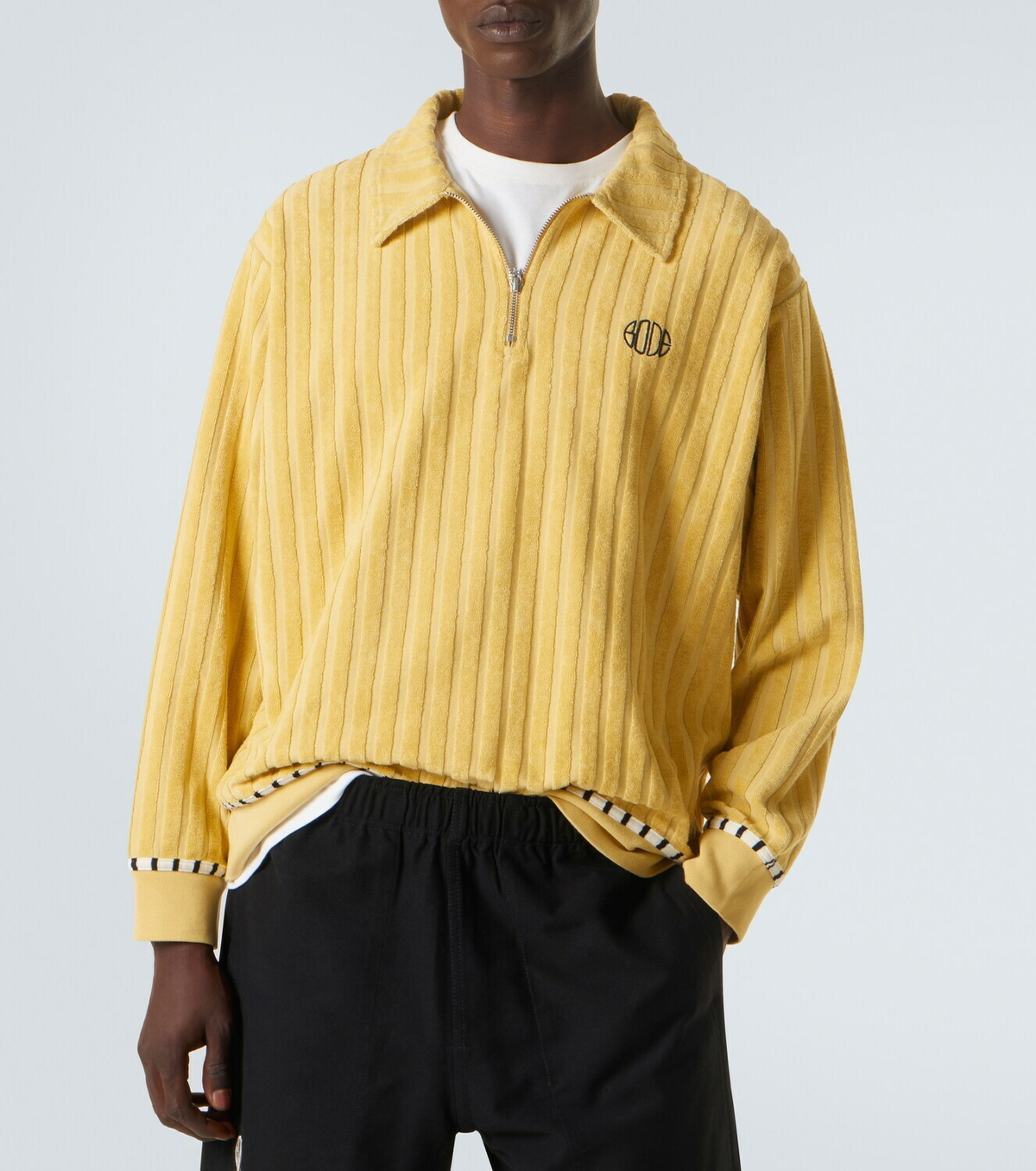 Bode Croquet Ground cotton terry sweater