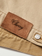 CHERRY LA - Corduroy-Trimmed Cotton-Canvas Jacket - Neutrals