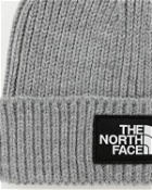 The North Face Logo Box Cuffed Beanie Grey - Mens - Beanies