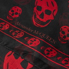 Alexander McQueen Men's Skull Scarf in Black/Red