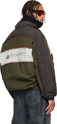 Martine Rose Khaki Layered Track Jacket