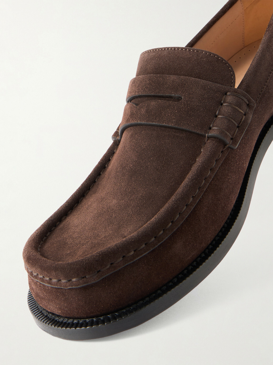 LOEWE - Campo Suede Loafers - Brown