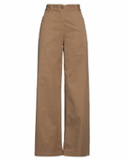 Alessia Santi Womens Pants Camel