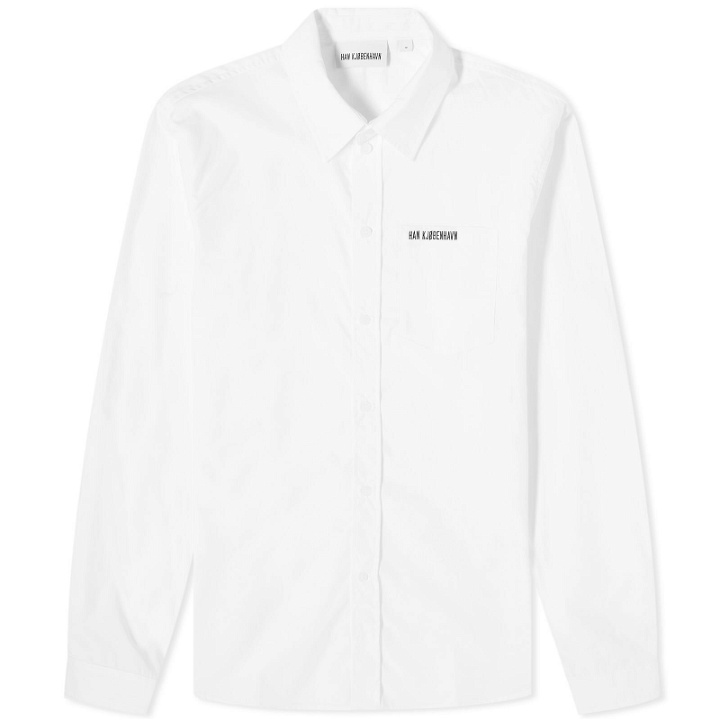Photo: Han Kjobenhavn Men's Logo Regular Fit Shirt in White