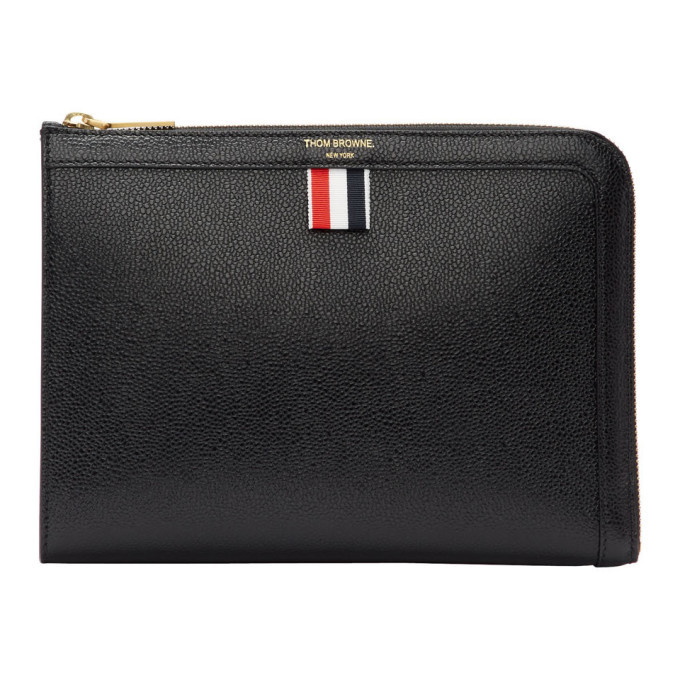 Photo: Thom Browne Black Mini Gusset Portfolio