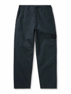 Stone Island - Ghost Straight-Leg Logo-Appliquéd Organic Cotton Chinos - Blue