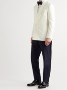 THOM SWEENEY - Shawl-Collar Double-Breasted Wool Tuxedo Jacket - Neutrals