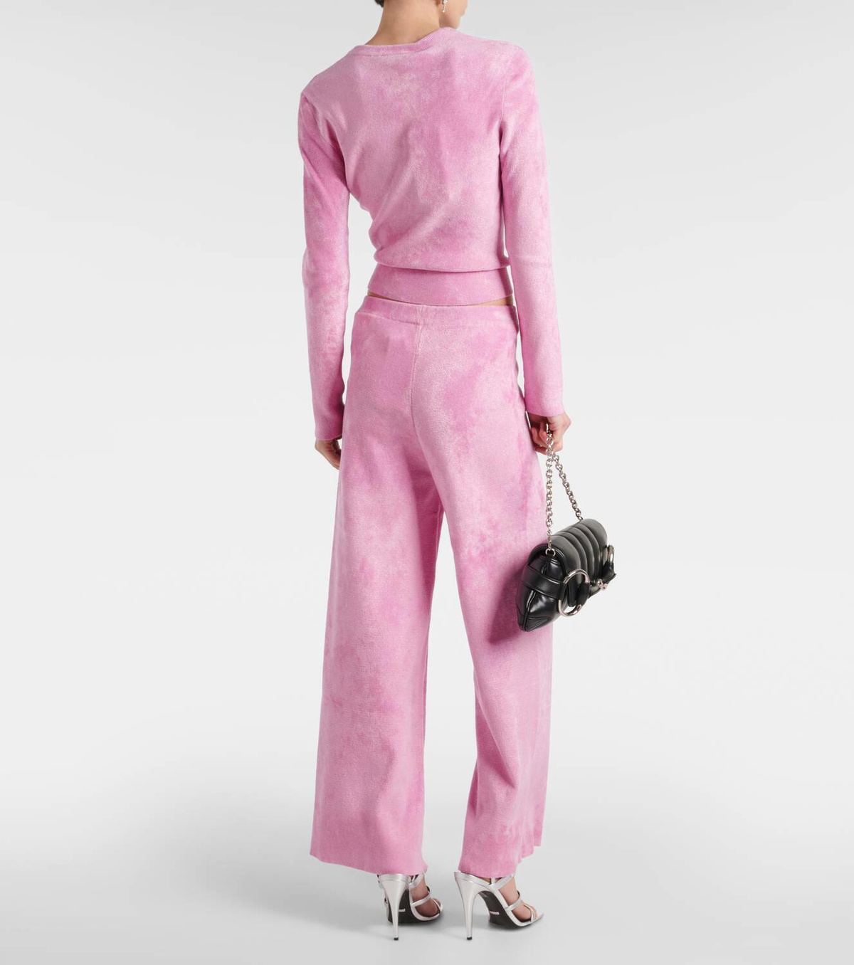 Gucci Crystal G flared sweatpants