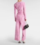 Gucci Crystal G flared sweatpants