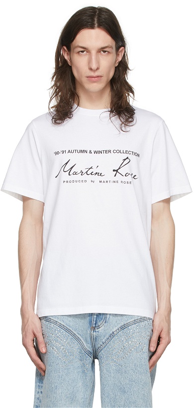 Photo: Martine Rose White Cotton T-Shirt