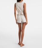 Montce Cynthia floral scalloped cotton shorts
