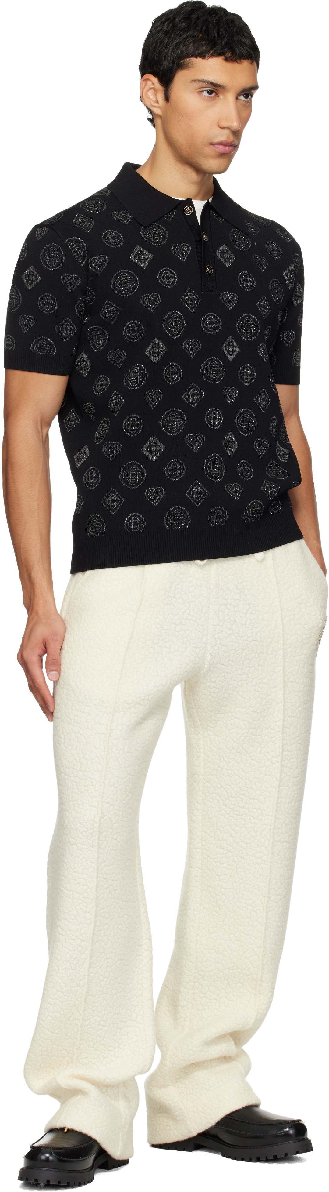 Casablanca Off-White Cashmere Terry Sweatpants