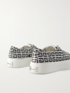Givenchy - City Leather-Trimmed Logo-Jacquard Canvas Sneakers - White