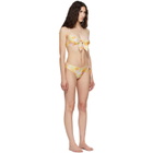 Chloé Multicolor Sunbleached Flower Print Bikini Top