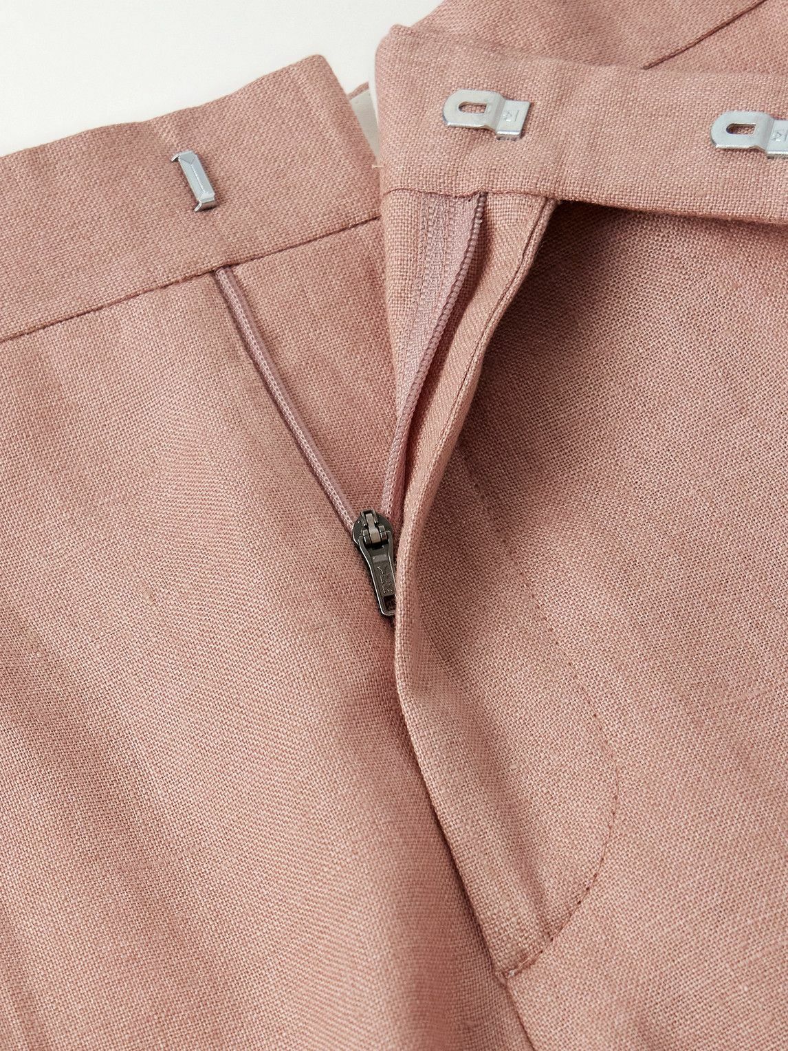 Favourbrook - Slim-Fit Linen Suit Trousers - Pink