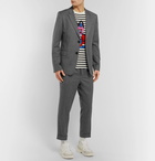 AMI - Grey Slim-Fit Mélange Virgin Wool Suit Jacket - Gray