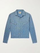 RRL - Printed Cotton and Linen-Blend Shirt - Blue