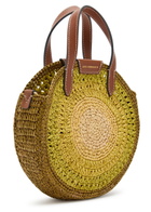 Anya Hindmarch Small Round bow Raffia Tote bag - Green - One Size