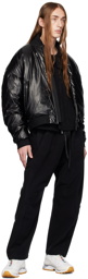 Templa Black Alkane Down Bomber Jacket