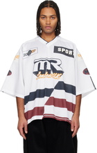 Martine Rose White Oversized Hockey T-shirt