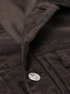 Mr P. - Cotton-Corduroy Trucker Jacket - Brown
